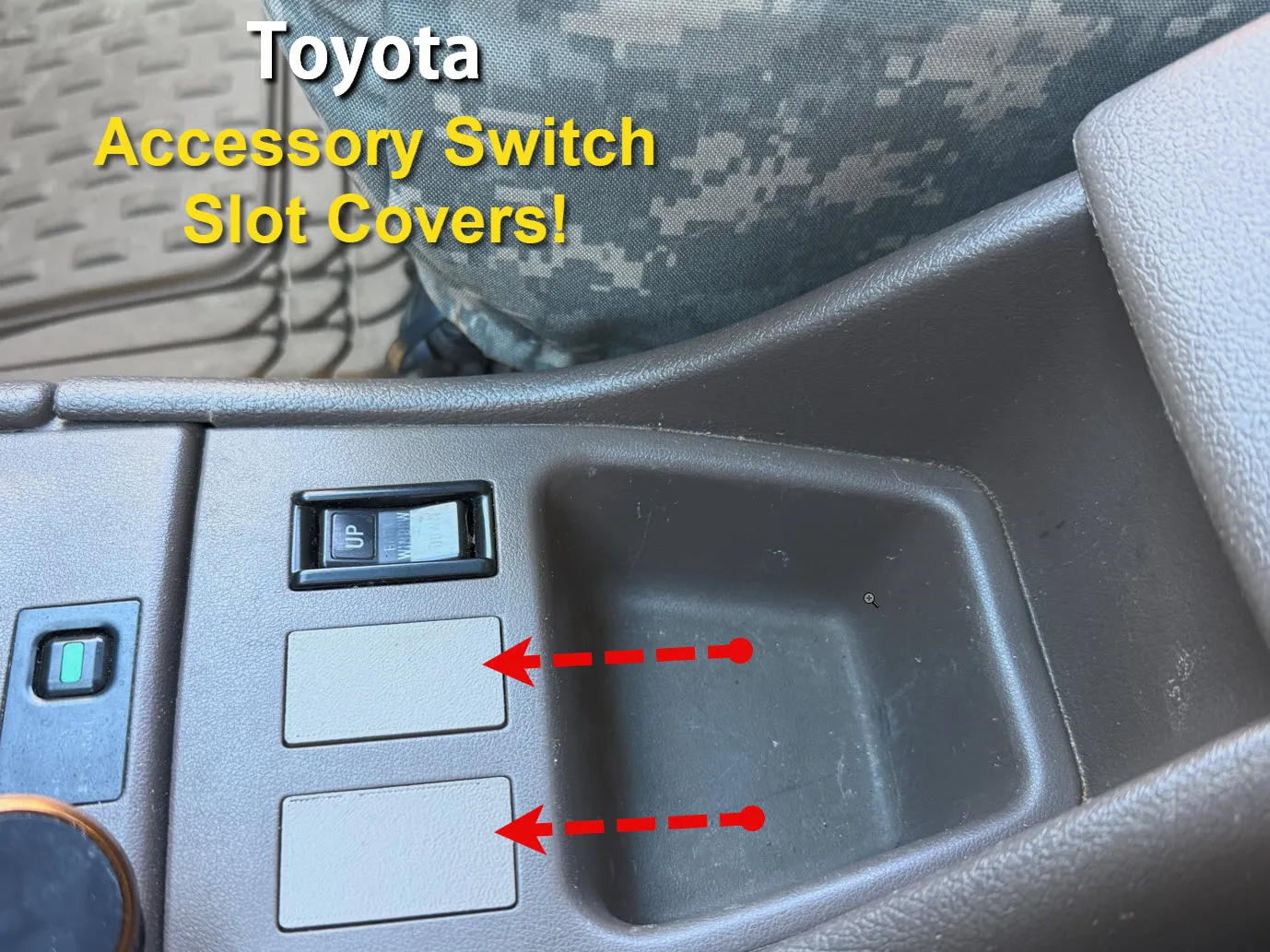 Toyota Accessory Switch Cover