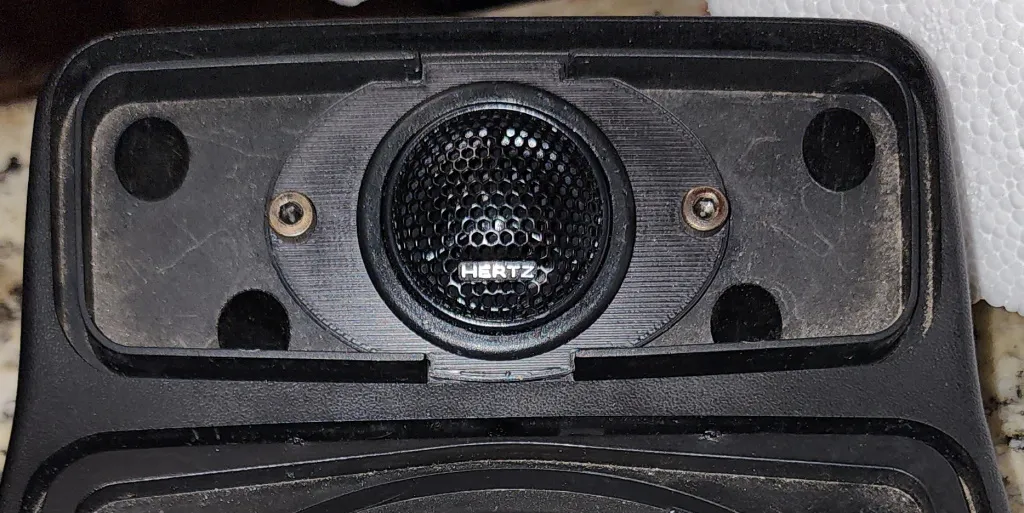 BMW E30 Premium Rear Tweeter Hertz DT 24.3 Surface Mount Plate