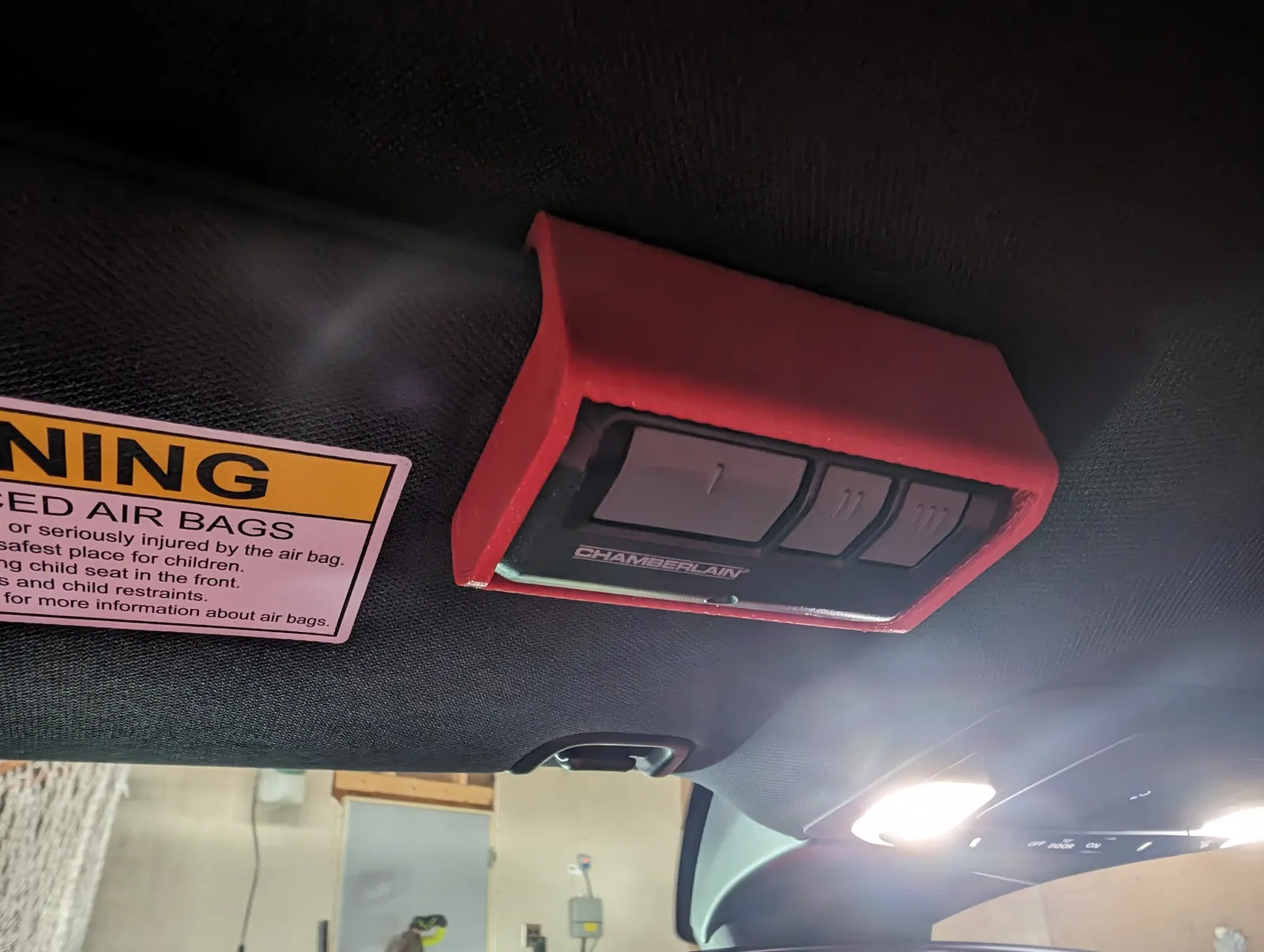 Chamberlain Garage Door Opener Visor Holder