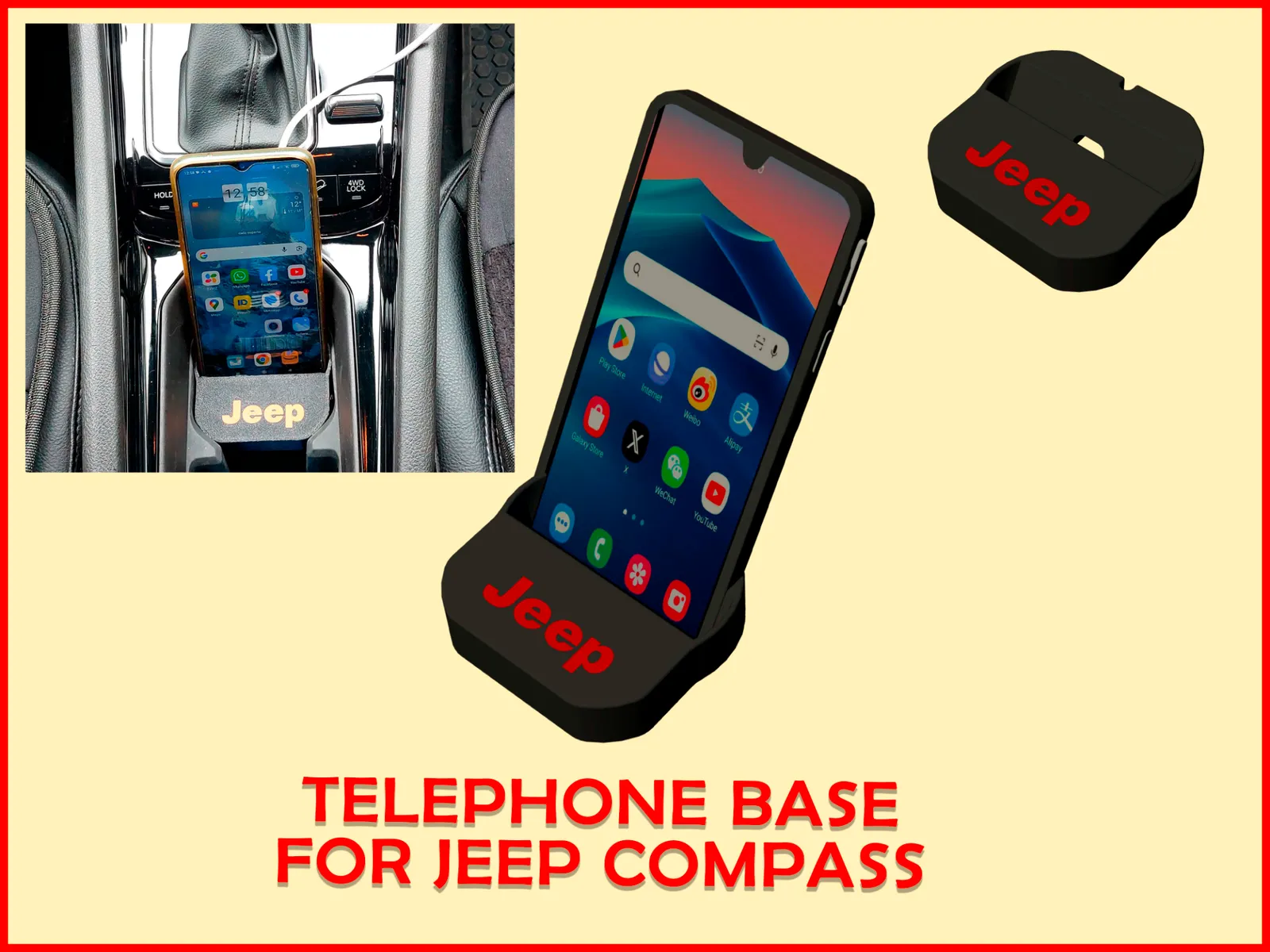 Base cellulare per Jeep Compass > 2021