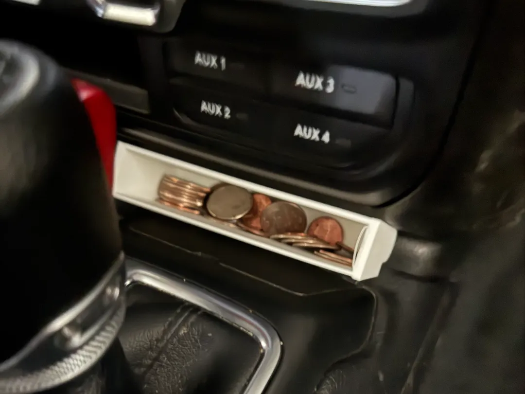 Jeep Wrangler coin holder