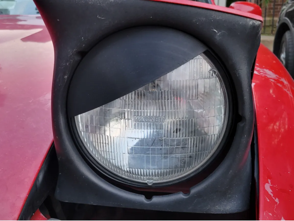 Miata angry eyes headlight cover