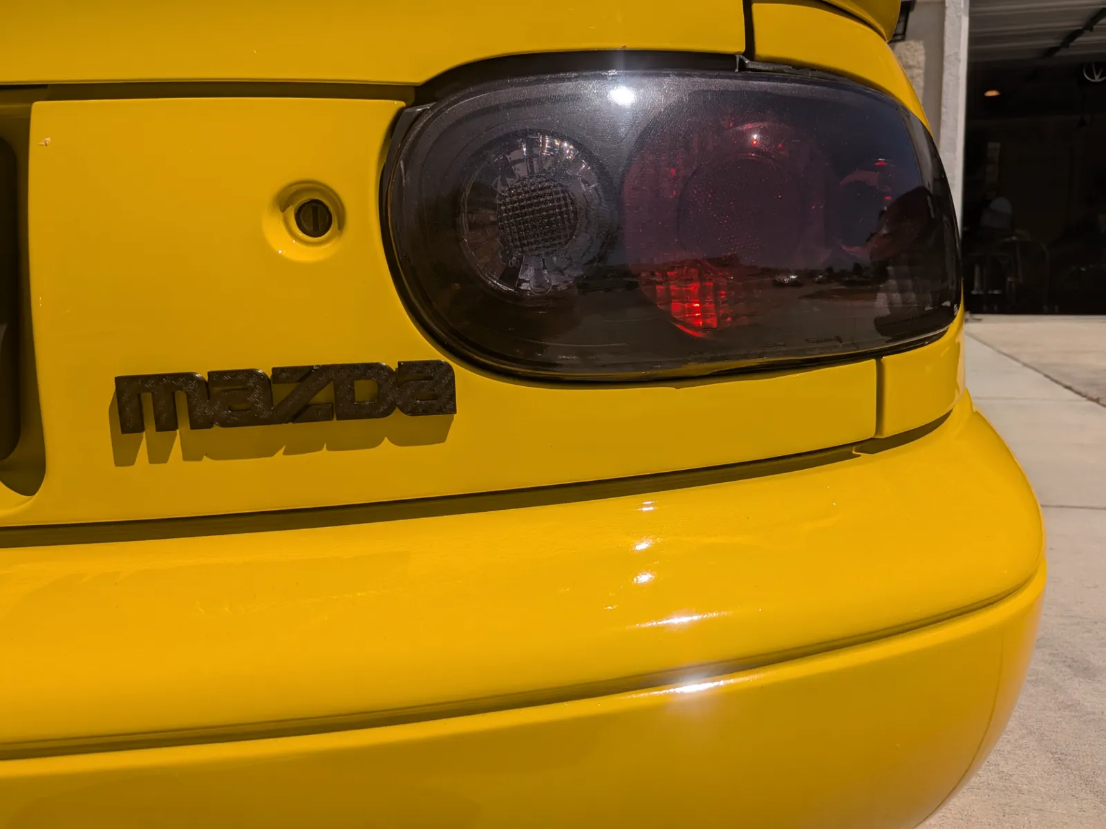 NA Miata Rear Mazda Logo