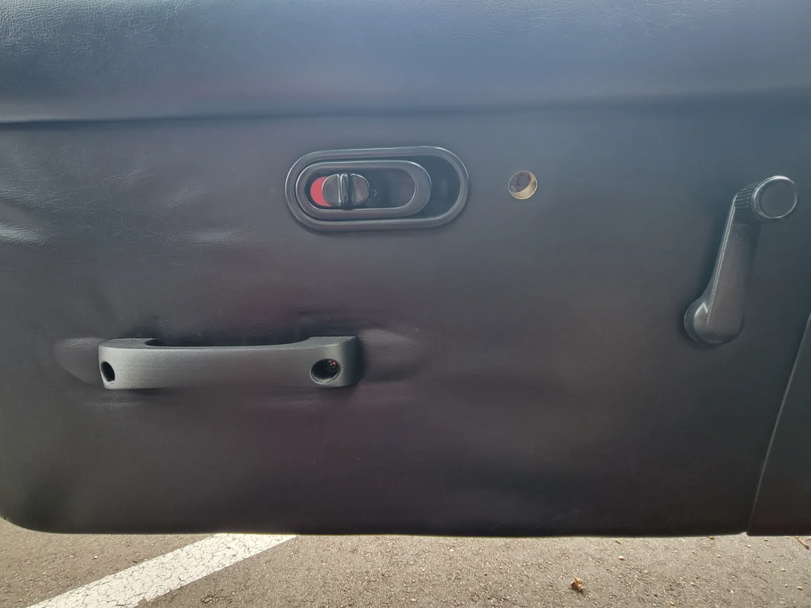 Tall driver door handle for NA Miata