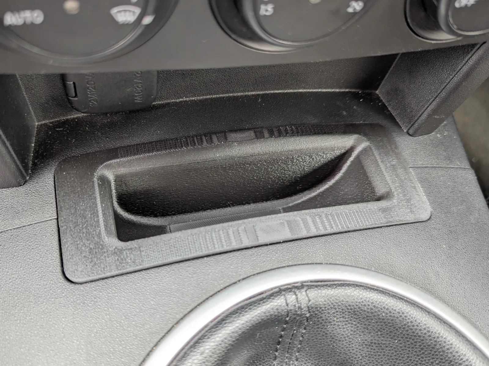 Mazda MX5 Miata NC deep interior pocket/coin slot