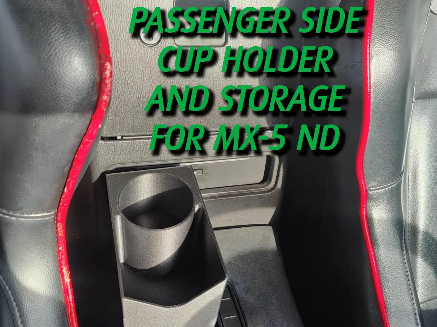 Passenger Side Can & Storage Holder for MX-5 ND