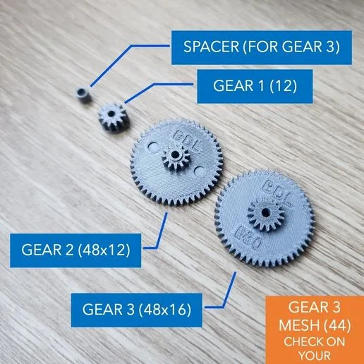 BMW E30/E28 Odometer Gears VDO KMH 12, 48x12, 48x16