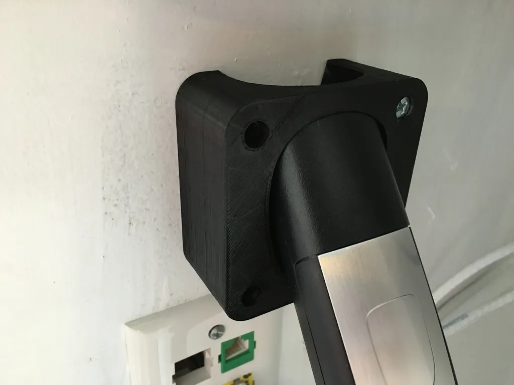 Rounded Tesla Model S & X Wall Charger Plug Holder